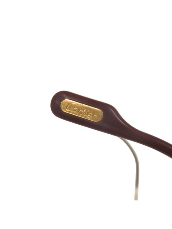 Cartier Teardrop Metal Gold Bordeaux Sunglasses Eyewear main image 3